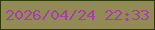文字の大きさ：5、枠の色：2e3a04、背景の色：928b56、文字の色：a241a3 無料ブログパーツのブログ時計