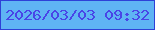 文字の大きさ：3、枠の色：2e41d7、背景の色：5fb4f4、文字の色：4945e7 無料ブログパーツのブログ時計