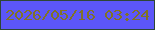 文字の大きさ：5、枠の色：2e4636、背景の色：5c56f9、文字の色：807227 無料ブログパーツのブログ時計