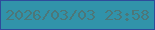 文字の大きさ：2、枠の色：2e4b9b、背景の色：3193aa、文字の色：4c7779 無料ブログパーツのブログ時計