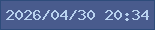 文字の大きさ：2、枠の色：2e4c7b、背景の色：495b8d、文字の色：b8d2ef 無料ブログパーツのブログ時計