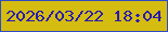 文字の大きさ：4、枠の色：2e4cc4、背景の色：d5bc11、文字の色：271bb0 無料ブログパーツのブログ時計