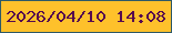 文字の大きさ：1、枠の色：2e5967、背景の色：fec12b、文字の色：560b4f 無料ブログパーツのブログ時計