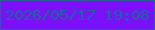 文字の大きさ：3、枠の色：2e5c98、背景の色：7911fa、文字の色：156a99 無料ブログパーツのブログ時計