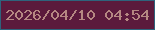 文字の大きさ：4、枠の色：2e637c、背景の色：5b1a3c、文字の色：b58882 無料ブログパーツのブログ時計