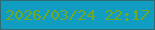 文字の大きさ：2、枠の色：2e6b71、背景の色：119dc1、文字の色：71a924 無料ブログパーツのブログ時計