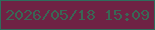 文字の大きさ：1、枠の色：2e6d5c、背景の色：6f2244、文字の色：396755 無料ブログパーツのブログ時計