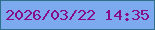 文字の大きさ：1、枠の色：2e6f8a、背景の色：7daaee、文字の色：870d88 無料ブログパーツのブログ時計