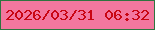 文字の大きさ：2、枠の色：2e7440、背景の色：f3779f、文字の色：c90514 無料ブログパーツのブログ時計