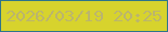 文字の大きさ：3、枠の色：2e748b、背景の色：d7d32d、文字の色：bbb56d 無料ブログパーツのブログ時計