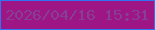 文字の大きさ：2、枠の色：2e74f5、背景の色：9e1586、文字の色：863f92 無料ブログパーツのブログ時計