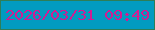文字の大きさ：1、枠の色：2e7e57、背景の色：029bc0、文字の色：d01c93 無料ブログパーツのブログ時計