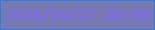 文字の大きさ：4、枠の色：2e7edd、背景の色：7679b2、文字の色：7e67fb 無料ブログパーツのブログ時計