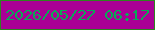 文字の大きさ：2、枠の色：2e841f、背景の色：aa0095、文字の色：09aa56 無料ブログパーツのブログ時計