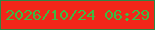 文字の大きさ：5、枠の色：2e8645、背景の色：f12619、文字の色：3eba42 無料ブログパーツのブログ時計