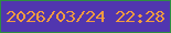 文字の大きさ：5、枠の色：2e8e41、背景の色：5136af、文字の色：f09b40 無料ブログパーツのブログ時計