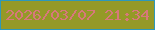 文字の大きさ：1、枠の色：2e98ba、背景の色：959927、文字の色：d7787b 無料ブログパーツのブログ時計