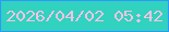 文字の大きさ：2、枠の色：2e98fb、背景の色：31d2c0、文字の色：f6c4e1 無料ブログパーツのブログ時計