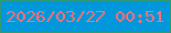 文字の大きさ：4、枠の色：2e9a75、背景の色：0098da、文字の色：fd6f75 無料ブログパーツのブログ時計