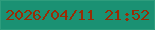 文字の大きさ：3、枠の色：2e9d7d、背景の色：1a9173、文字の色：9a2b05 無料ブログパーツのブログ時計
