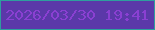 文字の大きさ：4、枠の色：2e9e9e、背景の色：5b38a9、文字の色：8a40d2 無料ブログパーツのブログ時計