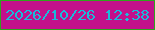 文字の大きさ：3、枠の色：2ea41d、背景の色：c2108b、文字の色：19bbda 無料ブログパーツのブログ時計