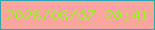 文字の大きさ：4、枠の色：2ea4b2、背景の色：fba59f、文字の色：a5ec30 無料ブログパーツのブログ時計