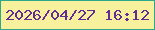 文字の大きさ：3、枠の色：2ea78b、背景の色：f7f19d、文字の色：642d93 無料ブログパーツのブログ時計