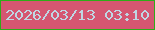 文字の大きさ：1、枠の色：2eac18、背景の色：d55671、文字の色：bfd7e4 無料ブログパーツのブログ時計