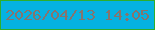 文字の大きさ：2、枠の色：2eae2d、背景の色：05b2e2、文字の色：85746e 無料ブログパーツのブログ時計