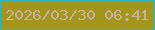 文字の大きさ：5、枠の色：2eb5c4、背景の色：a2971c、文字の色：cfaea0 無料ブログパーツのブログ時計