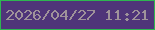 文字の大きさ：2、枠の色：2eb651、背景の色：4f3579、文字の色：9f939a 無料ブログパーツのブログ時計