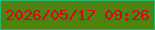 文字の大きさ：2、枠の色：2eb675、背景の色：4e8211、文字の色：db0019 無料ブログパーツのブログ時計