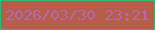 文字の大きさ：2、枠の色：2eb976、背景の色：b75e4b、文字の色：b467b3 無料ブログパーツのブログ時計