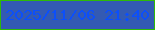 文字の大きさ：4、枠の色：2eba07、背景の色：335ab3、文字の色：0c4ffa 無料ブログパーツのブログ時計