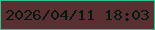 文字の大きさ：3、枠の色：2ec395、背景の色：5a2f32、文字の色：03190f 無料ブログパーツのブログ時計