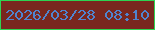 文字の大きさ：4、枠の色：2ed352、背景の色：79271f、文字の色：4f84d0 無料ブログパーツのブログ時計