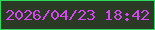 文字の大きさ：3、枠の色：2ed95f、背景の色：2b3a25、文字の色：d147ec 無料ブログパーツのブログ時計