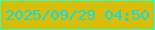 文字の大きさ：2、枠の色：2efdcb、背景の色：d6bd06、文字の色：10ddec 無料ブログパーツのブログ時計