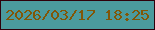 文字の大きさ：5、枠の色：2f000b、背景の色：4b9b9e、文字の色：815607 無料ブログパーツのブログ時計