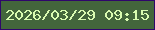 文字の大きさ：4、枠の色：2f066b、背景の色：43663c、文字の色：d9fbb1 無料ブログパーツのブログ時計