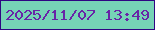 文字の大きさ：5、枠の色：2f0682、背景の色：76d4b6、文字の色：6824a7 無料ブログパーツのブログ時計