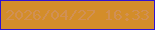 文字の大きさ：5、枠の色：2f12d2、背景の色：d38d2a、文字の色：d19054 無料ブログパーツのブログ時計