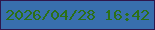 文字の大きさ：3、枠の色：2f174c、背景の色：386fad、文字の色：2c7017 無料ブログパーツのブログ時計