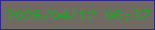 文字の大きさ：5、枠の色：2f2889、背景の色：716a62、文字の色：21a325 無料ブログパーツのブログ時計
