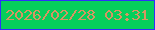 文字の大きさ：3、枠の色：2f2ffb、背景の色：06ce5c、文字の色：d69562 無料ブログパーツのブログ時計
