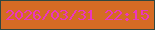 文字の大きさ：2、枠の色：2f473f、背景の色：d56b24、文字の色：eb35be 無料ブログパーツのブログ時計