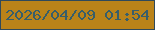 文字の大きさ：1、枠の色：2f495b、背景の色：ba8319、文字の色：375e6a 無料ブログパーツのブログ時計