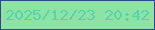 文字の大きさ：5、枠の色：2f498b、背景の色：8ce3a5、文字の色：54d4a8 無料ブログパーツのブログ時計