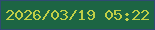 文字の大きさ：1、枠の色：2f4a73、背景の色：1c6543、文字の色：c0cf47 無料ブログパーツのブログ時計